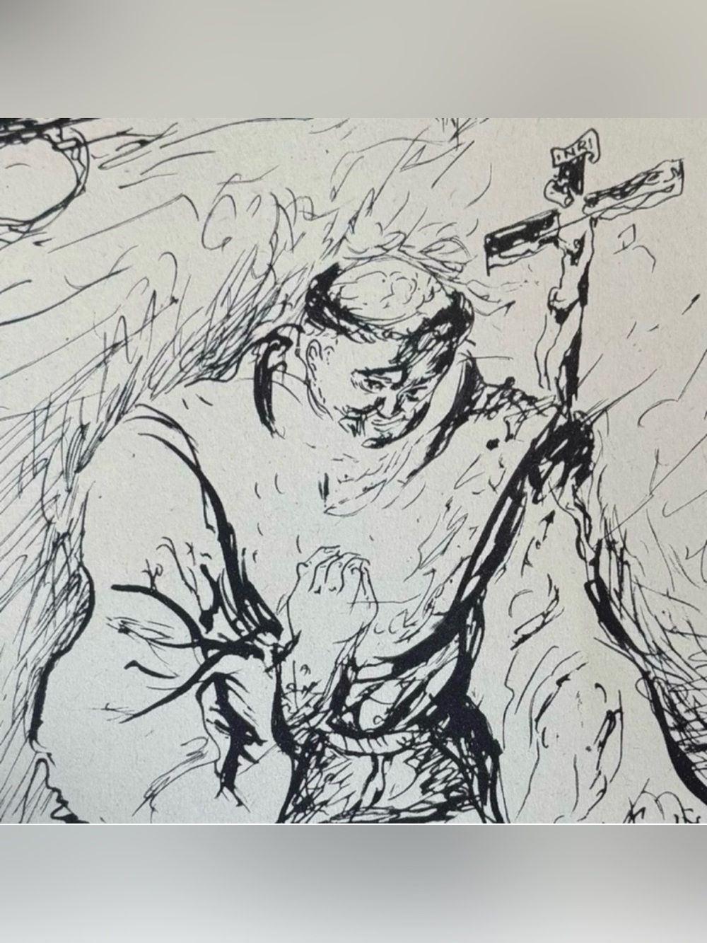 FRIAR PREACHER Gino Bonichi SCIPIONE 1930 Fine Art Print Vintage Original 1940’s
